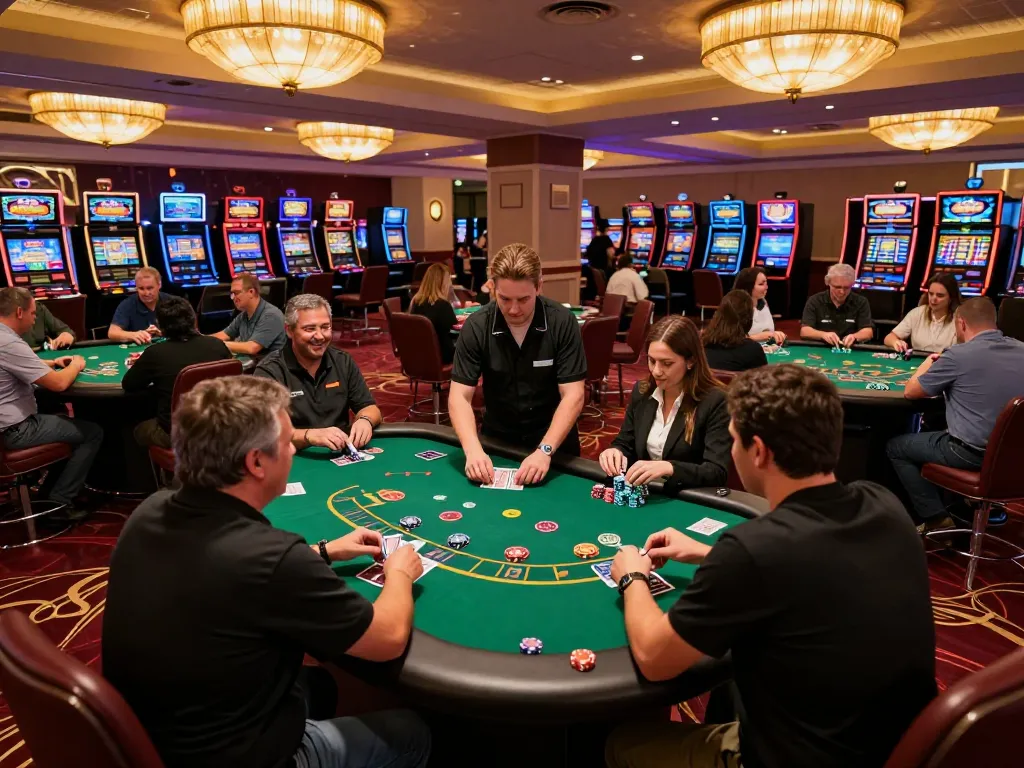 Experience the lc88 best in gaming with players engaging dynamically at blackjack tables.