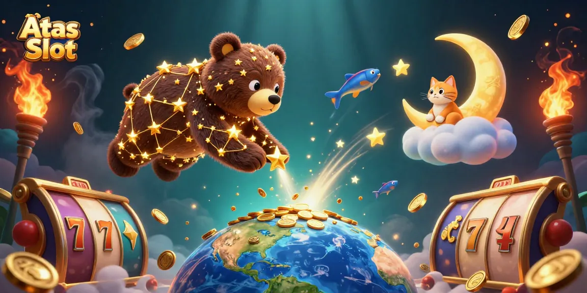 Spin the reels with Atas Slot's immersive 3D universe, filled with jackpot symbols and gold coins!