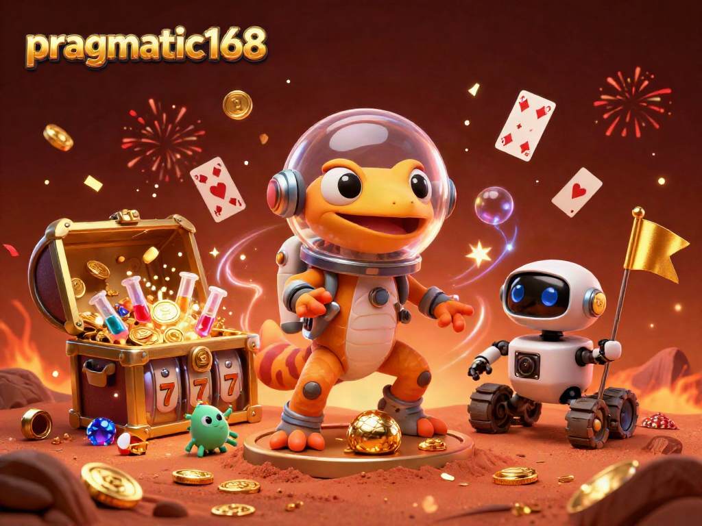 Join the excitement at pragmatic168 with the Martian gecko discovering a hidden casino treasure.