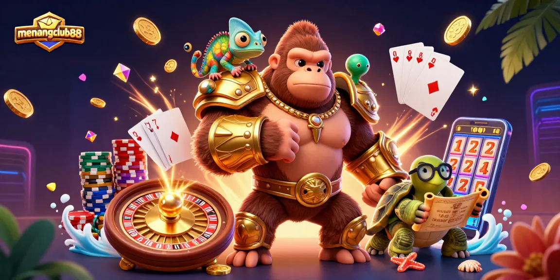Experience exciting gameplay at menangclub88 with vibrant characters and electrifying casino visuals.