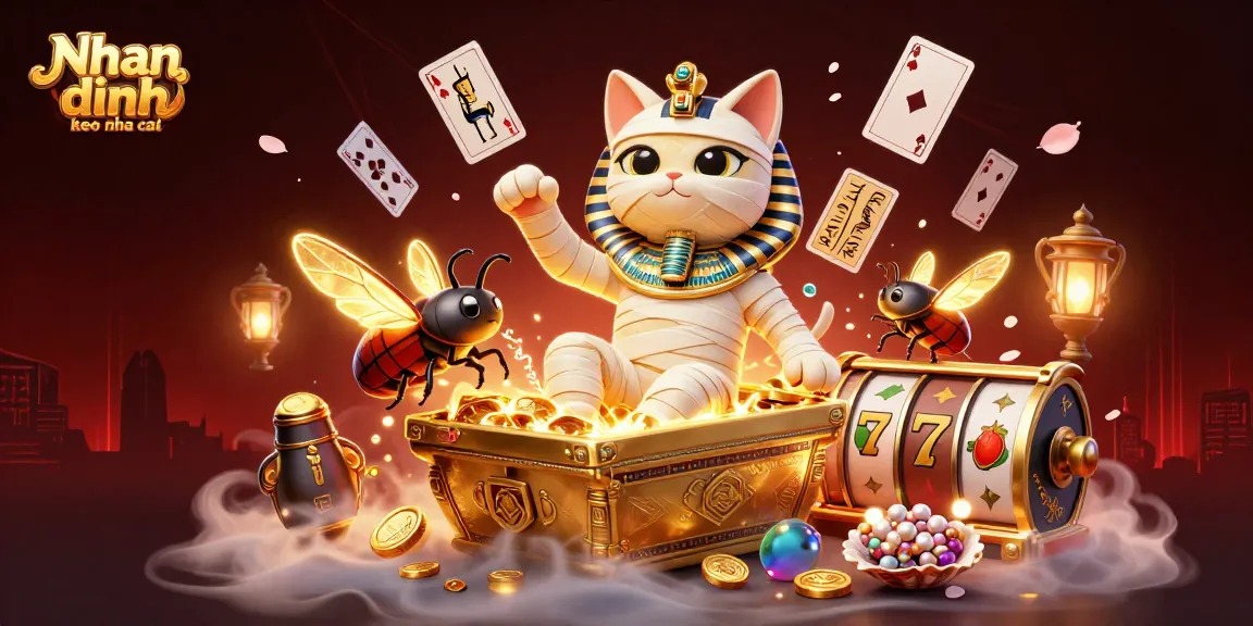 Engage with dynamic visual elements in Nhan dinh keo nha cai themed illustration showcasing casino excitement.