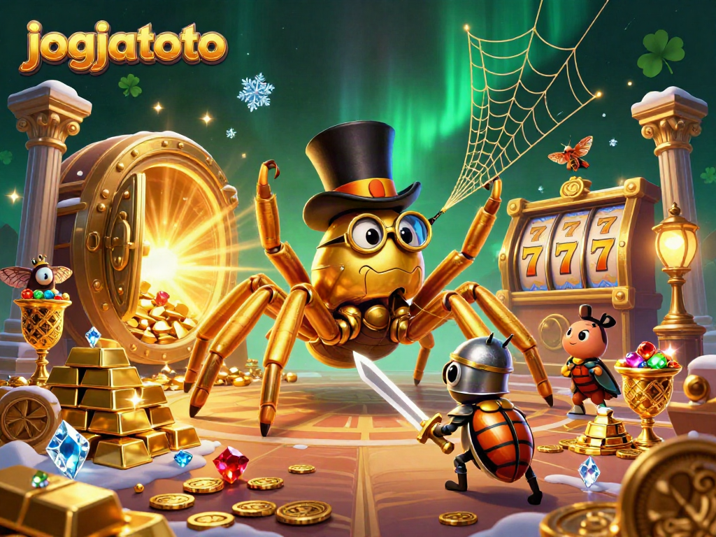 Experience thrilling moments with jogjatoto's vibrant 3D casino adventure, featuring exciting golden treasures.