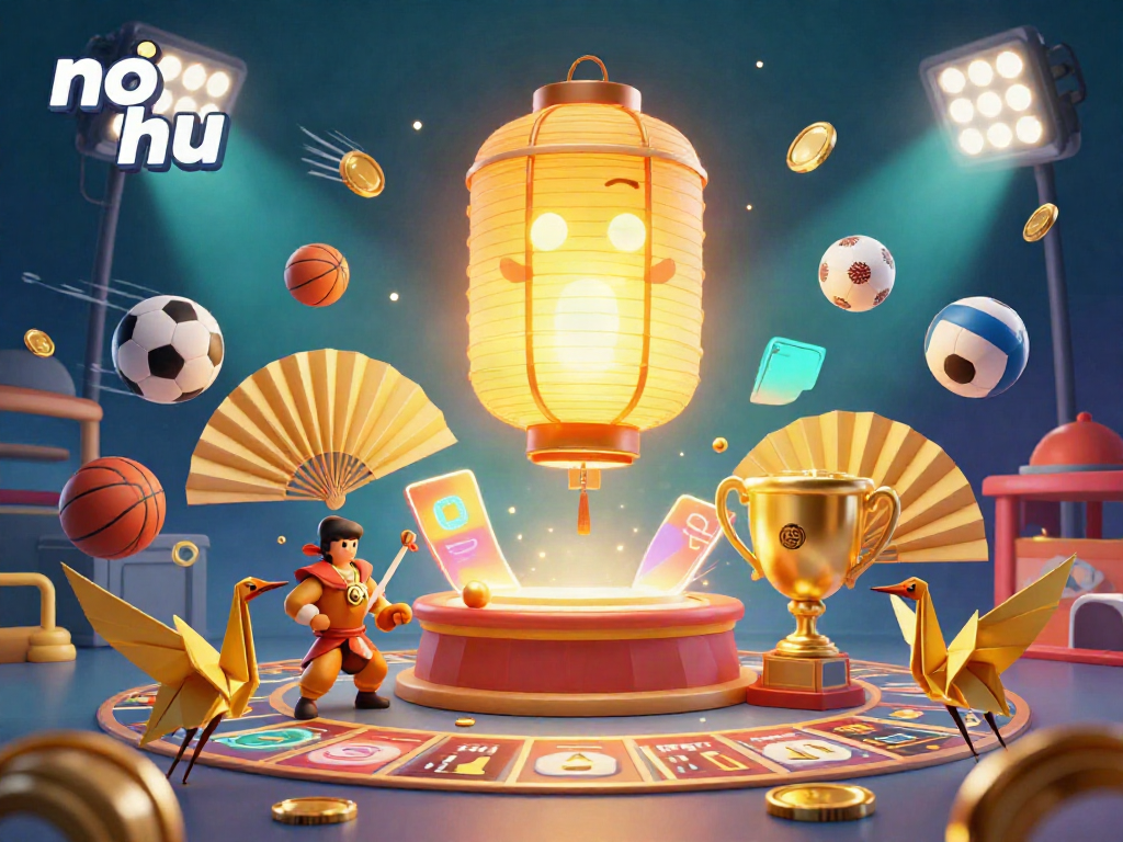 Experience the excitement of no hu with glowing elements and dynamic sports at a vibrant casino night.