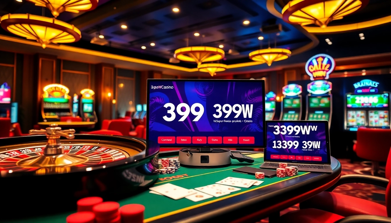 Experience the excitement of 399W as players engage with vibrant casino games.