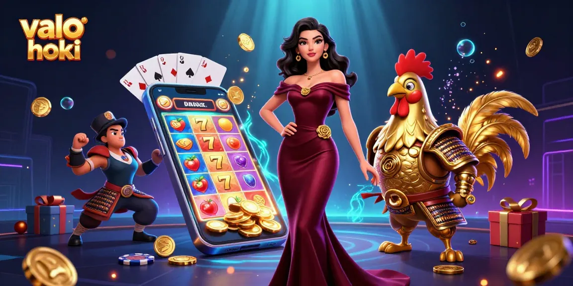 Engage with thrilling gameplay in valo hoki, featuring glamorous characters amidst dynamic casino elements.