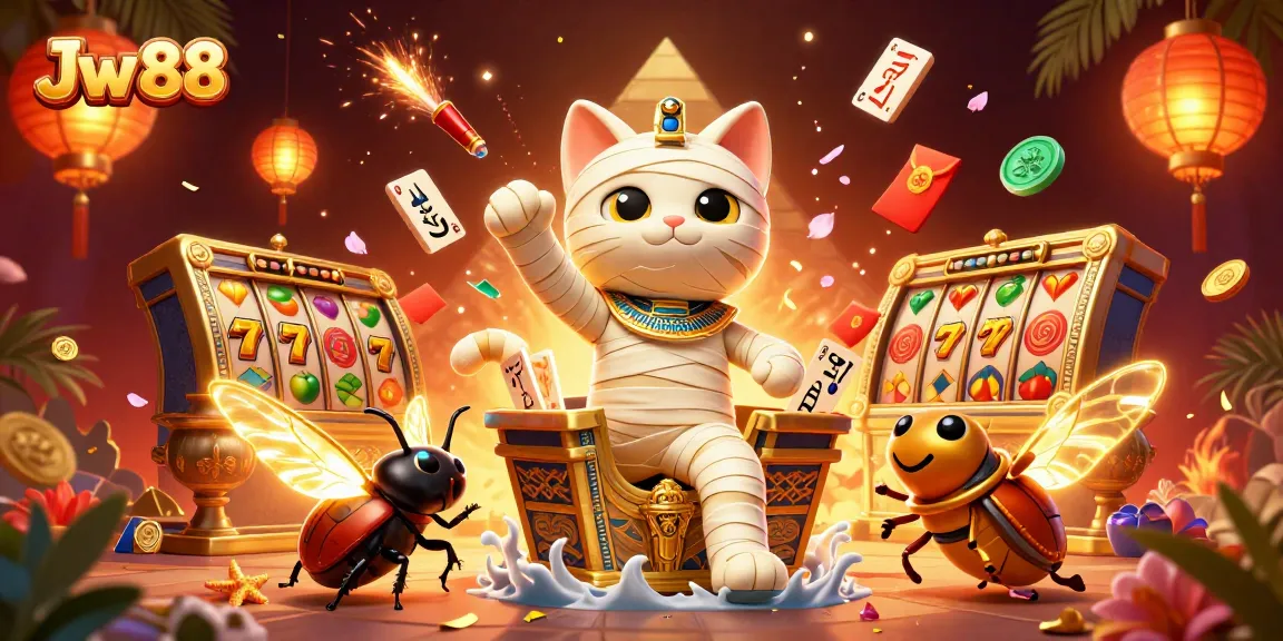 Experience thrilling gameplay at Jw 88 with captivating Egyptian-themed casino elements and vibrant colors.