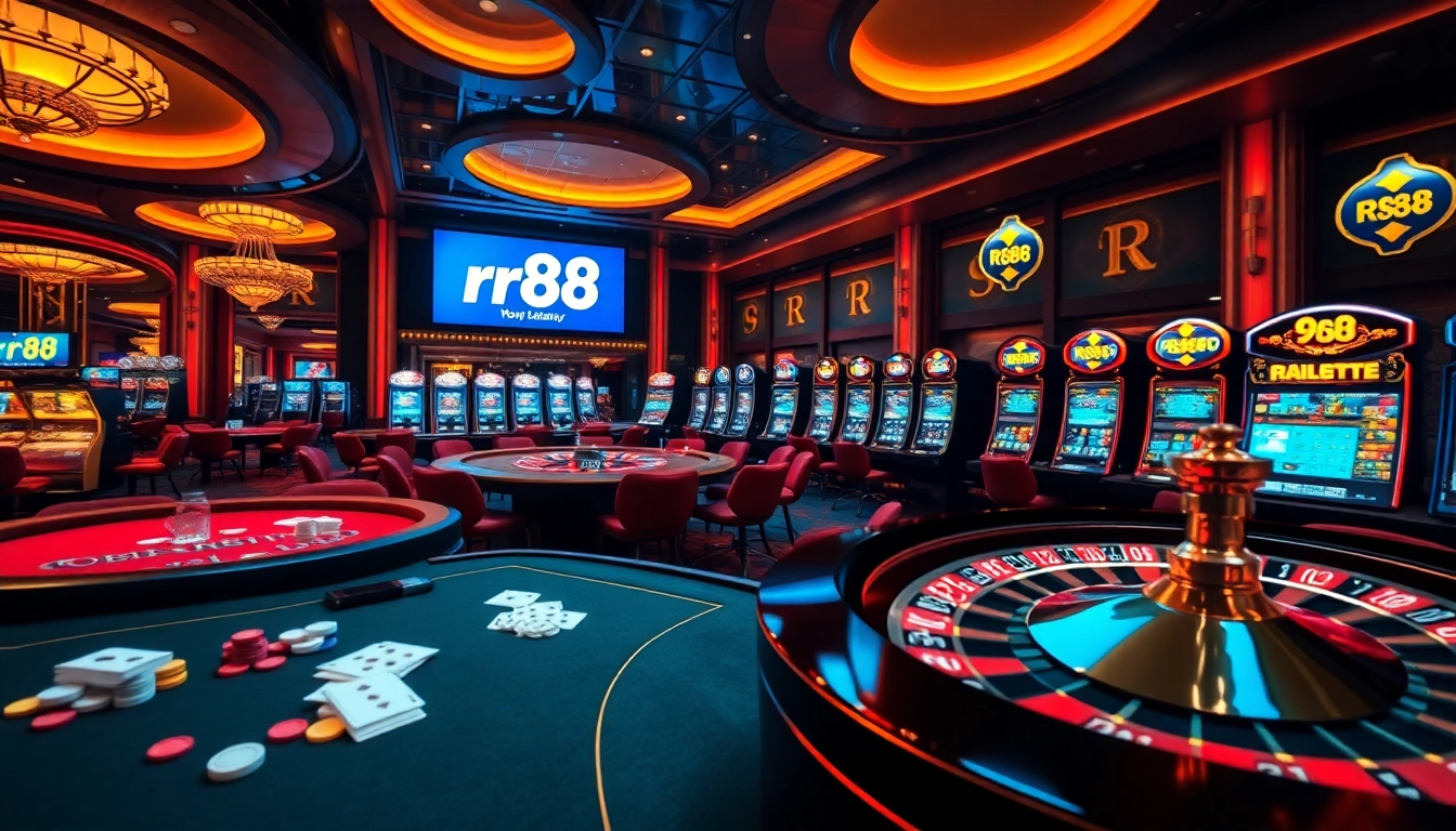 Experience the thrill of the online gambling world at trang chủ chính thức rr88, featuring vibrant casino tables and lively games.
