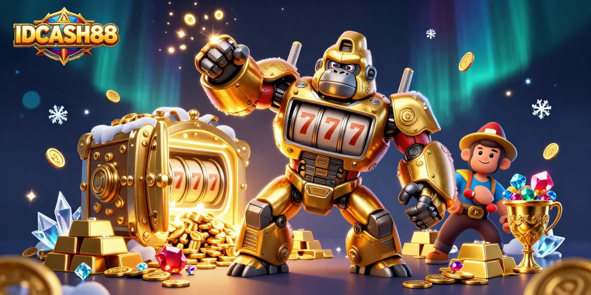 Experience intense gameplay with IDCASH88, featuring vibrant characters and slot elements for thrilling action.