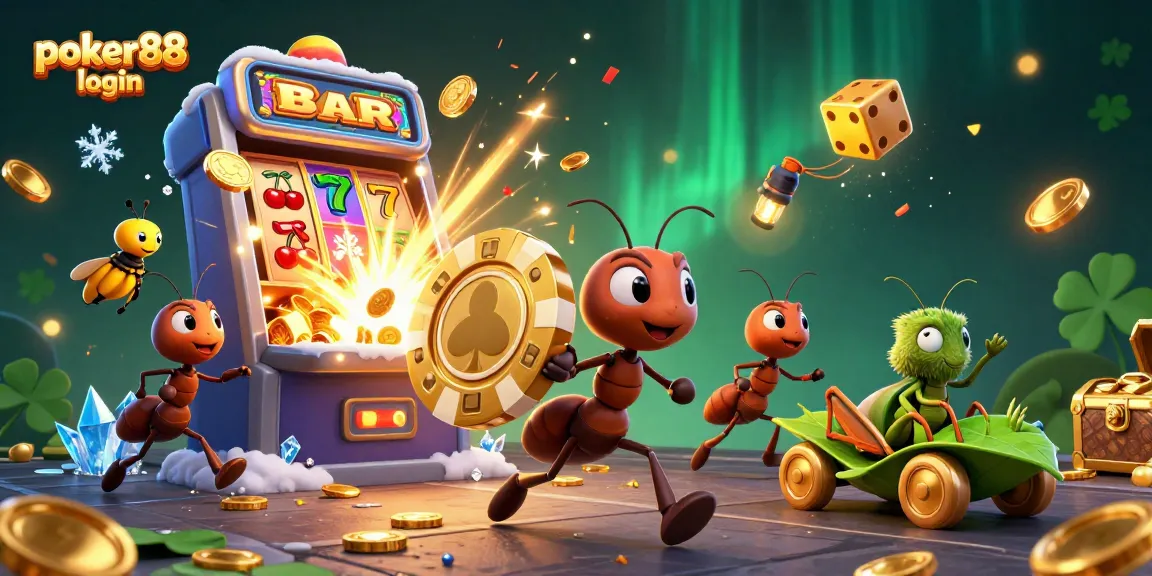 Engage with the thrilling poker88 login experience featuring ants, a firefly lookout, and a grasshopper driver.
