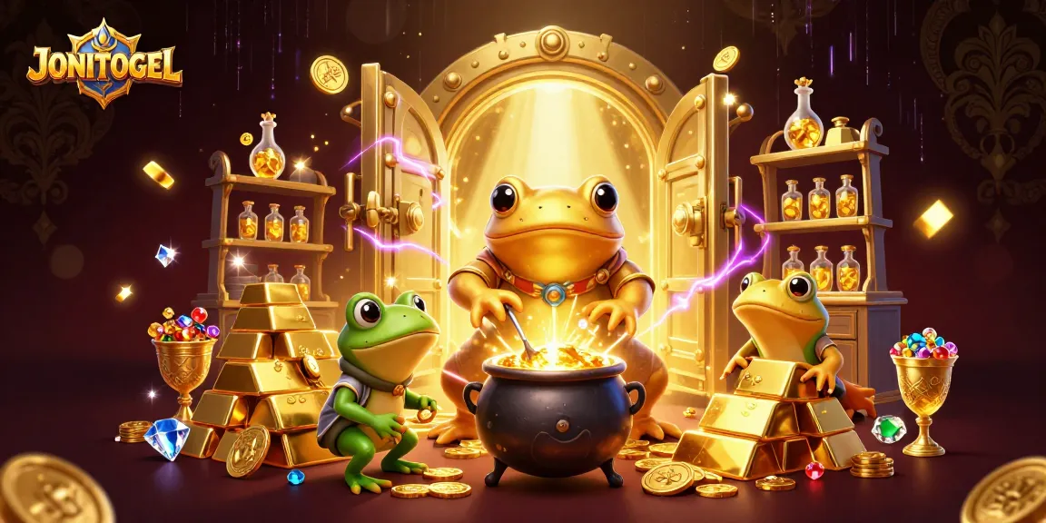 在JONITOGEL中，金色新t助手和炼金术师共同转化金属，创造财富机会。
