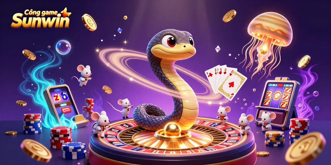 Experience thrilling gameplay at Cổng game Sunwin with vibrant characters and immersive casino elements.