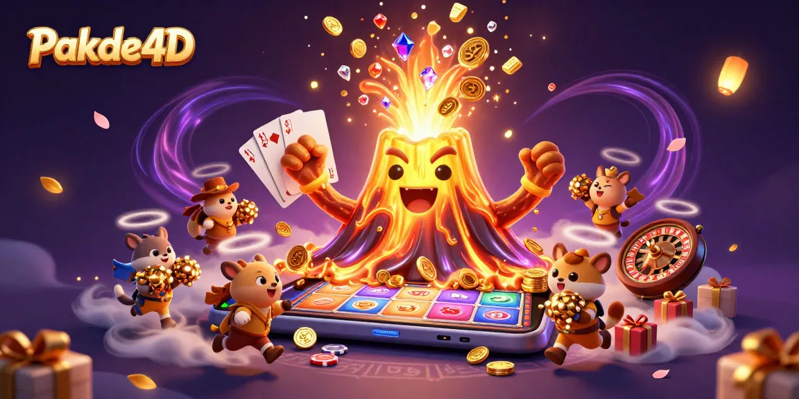 Experience thrilling fortune with Pakde4D's golden volcano, vibrant slot games, and treasure-rich adventure.