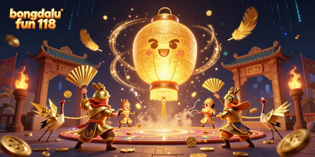 Engage with the exciting atmosphere of bongdalu fun 118, featuring vibrant characters and casino elements.