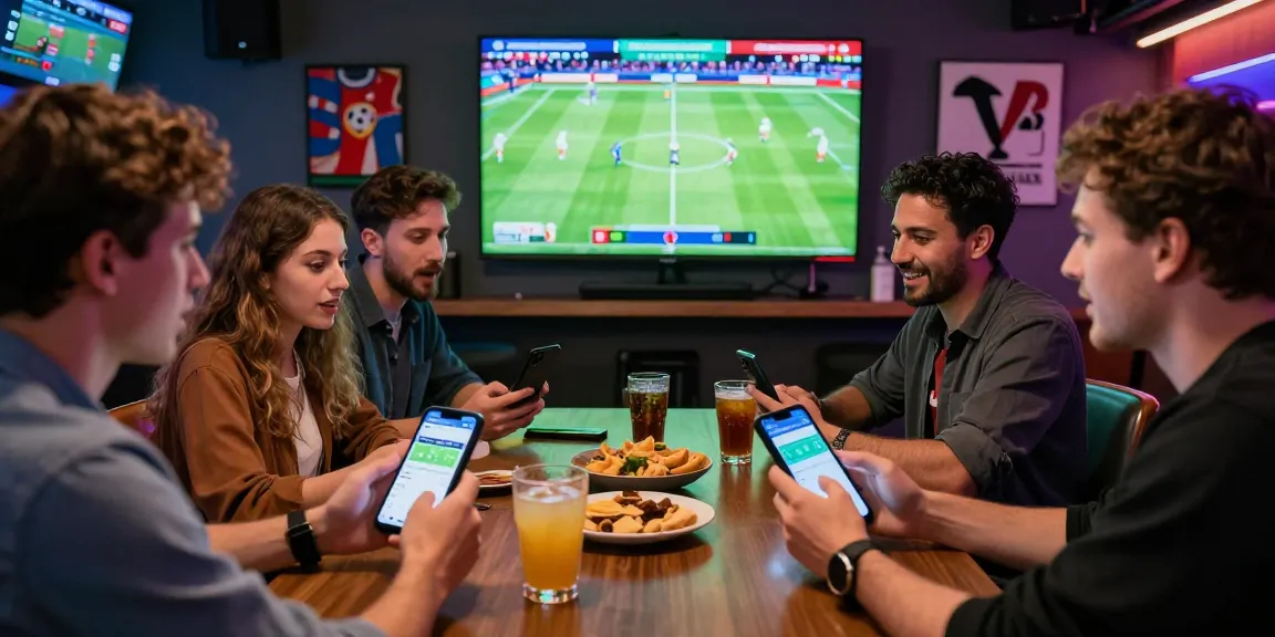 Enjoying the excitement of TEMPOTOTO login while watching live football matches in a lively sports lounge during the 2026 World Cup.