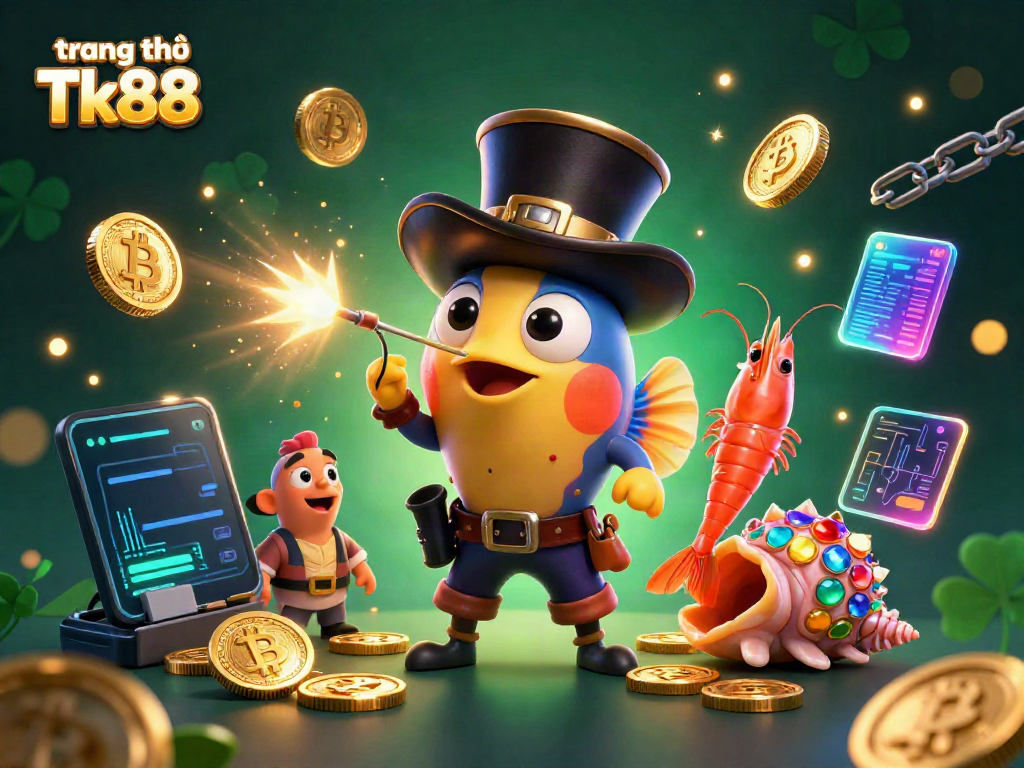 Win big at trang chủ Tk88, where fantasy meets gambling in a vibrant 3D casino scene.