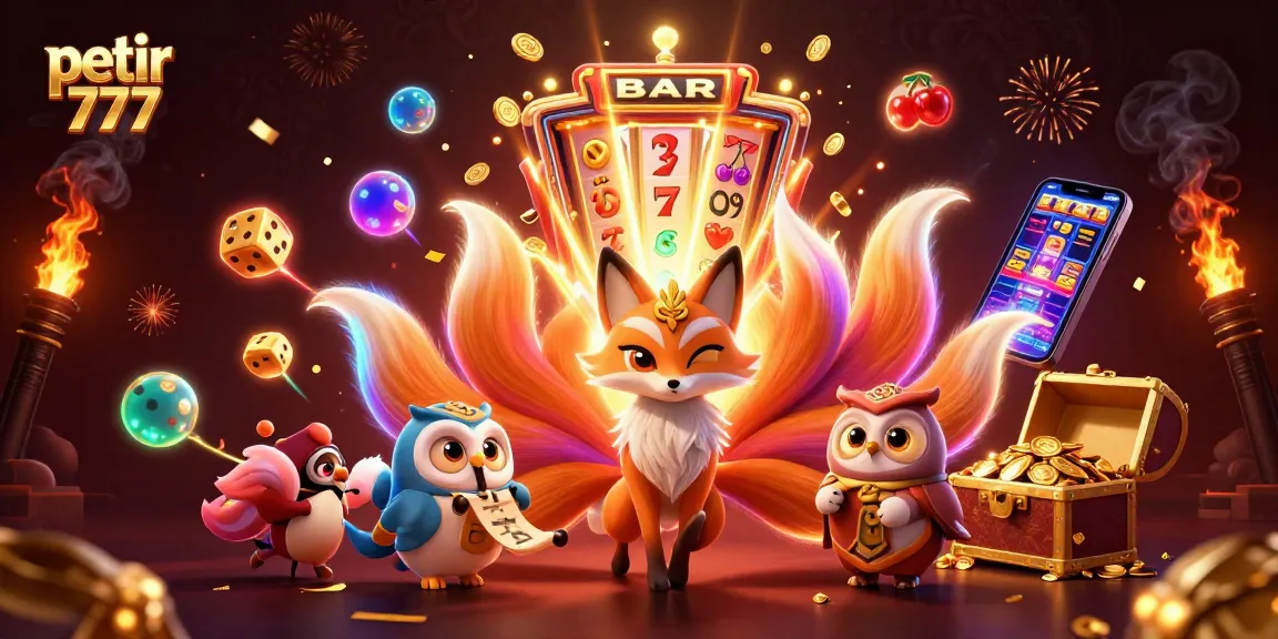 Experience explosive wins with petir 777 in this captivating casino gaming illustration.