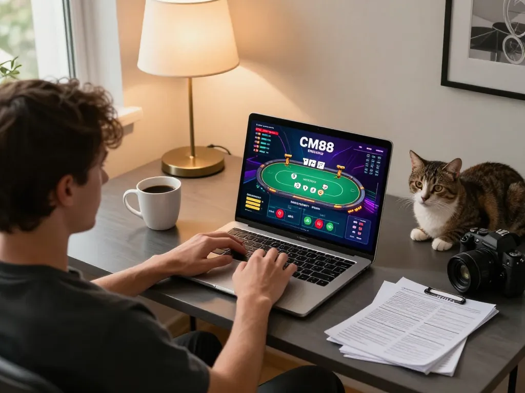 Engage in thrilling gaming activities at CM88 with a cozy at-home betting experience.