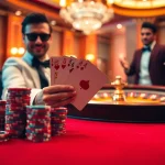 Experience thrilling wins at the S8 casino table with vibrant chips and a roulette wheel.