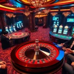 Engaged players strategizing on tỷ lệ kèo at a luxurious casino table.