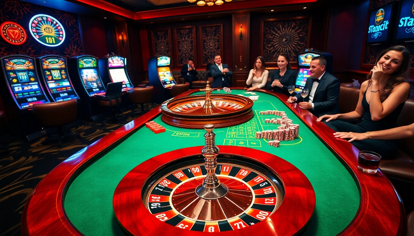 Rasakan sensasi datuk win di meja kasino mewah yang dipenuhi chip poker berwarna-warni dan roda roulette.