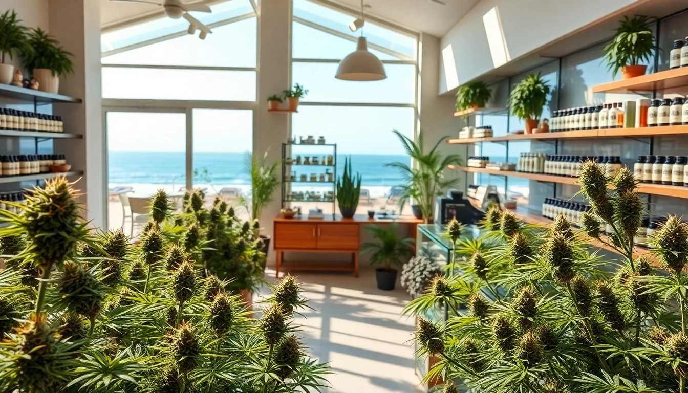Besucher erkunden Weedmaps Lloret de Mar in einem einladenden Cannabis-Geschäft.